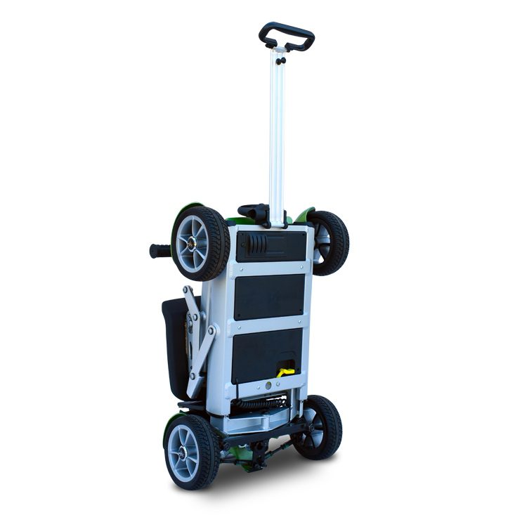 EV Rider Gypsy Q2 Silver Folded Back View